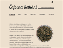 Tablet Screenshot of cajovnasetkani.cz